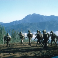 ARVN deployed into the zone