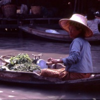 Bangkok Floating Market Vendor; Spring 1967