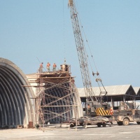 Seabees building Revetments