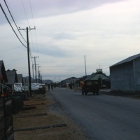 Street scene south with enlisted hootches