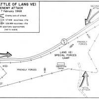 OVER RUN on 7 FEB 68 Lang Vei Special Forces Camp MAP