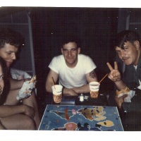 Chellis (ctr) and Gurley (left) at New River ~ 1969