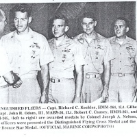 Four Distinguished Fliers and one Crew Chief