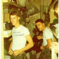 Mike Mahool and Ed Stewart - USS Tarawa 1979