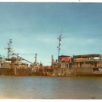 Hopper Dredge at the Mouth of the Cua Viet River