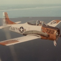 T-28C headed to USS Lexington 12-02-66