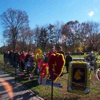 Memorial Wreaths at the Wall