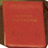 RED NOTEBOOK from MCRD PARRIS ISLAND Feb 1966