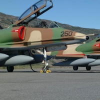 two TA-4 Skyhawks on the ramp in Iceland