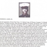 POSTHUMOUS MOHR PFC James Anderson