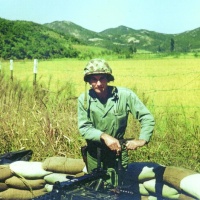 Paul Moore manning a 50 cal in Korea