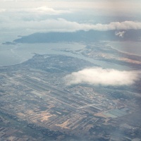 Aerial of Danang & Airbase