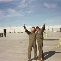 Me an Jerry Bosequett headed out for round 2