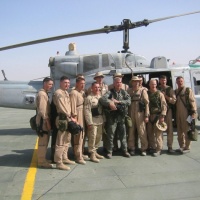 HMLA-267 with Oliver North for a Fox commercial