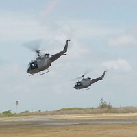 Huey section on the go out of FOB Yankee.