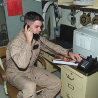 HMM-165 calls home from the WAR
