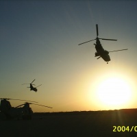 Sunset in FOB Duke