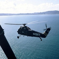 HMM-365 flying off the USS Boxer near Vieques