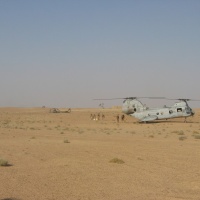 CH-46 downed by RPG.