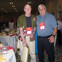 Colonel Bob Nelson and Chuck Nowotny at 2014 Reunion of Popasmoke.