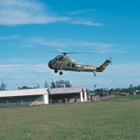 HMM-365 YM-23 landing at SAR station at Quang Tri Oct 64