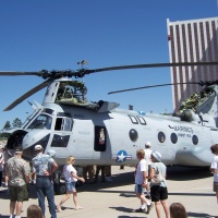 HMMT-164 CH46 on display