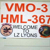VMO-3 HML-367 BBQ LZ Lyons Sign
