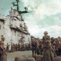 Marines on board Valley Forge