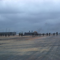 Grunts heading for the CH-53's