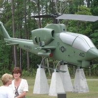 AH-1J on stick at MCAS New River Memorial