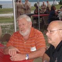 Cubby and Mike Lewzader at HML-167 hootch
