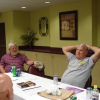Cubby and Tim Berry at the HML-167 hootch