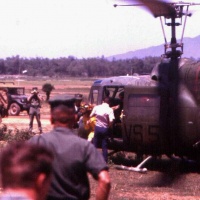 Ann Margaret disembarking from VMO-2's VS 5