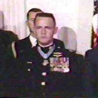 Major Stephen W. Pless recieving the MOH at the White House