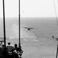 OE-1 landing on the Princeton - April