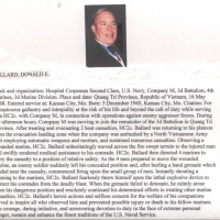 Navy Corpsman Medal Of Honor HC2 Donald E. Ballard