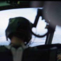 VMO-3 Co-Pilot in Flight near Hue