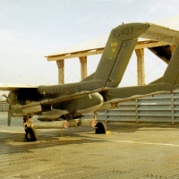 VMO-6 OV-10 Parked Next to Covered Reventment