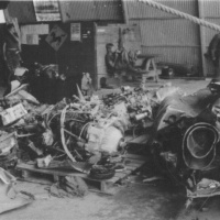 VMO-6 Crashed OV-10 Salvage in Hanger