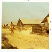 VMO-6 Marines Playing Football Hooch Area