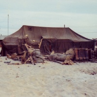 Aftermath of Night Rocket Attack