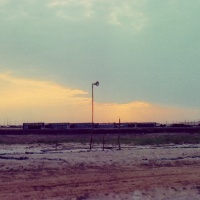 Sunset over Quang Tri Air Base 1969