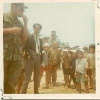 VMO-6 Marines Visit BA Bin Village 1969