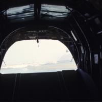 View to rear in CH-46