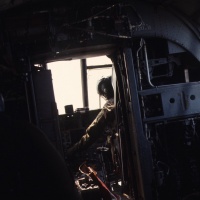 CH-46 interior with pilot