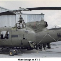 Mine damage on TV-2