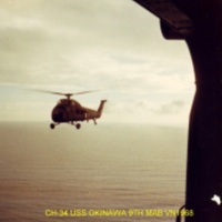 UH-34D working off an LPH in 1968