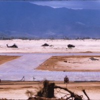 Cross Taxiiway SATS airstrip Chu Lai Sept. 1965