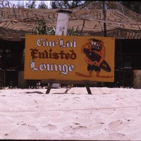 Enlisted Club MAG 12 located on the Beach at No Dang Twat Chu Lai Sept. 1965.