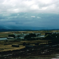 VMA 214 ( BlackSheep ) Flight Line Chu Lai during Monsoon Sept. 1965
